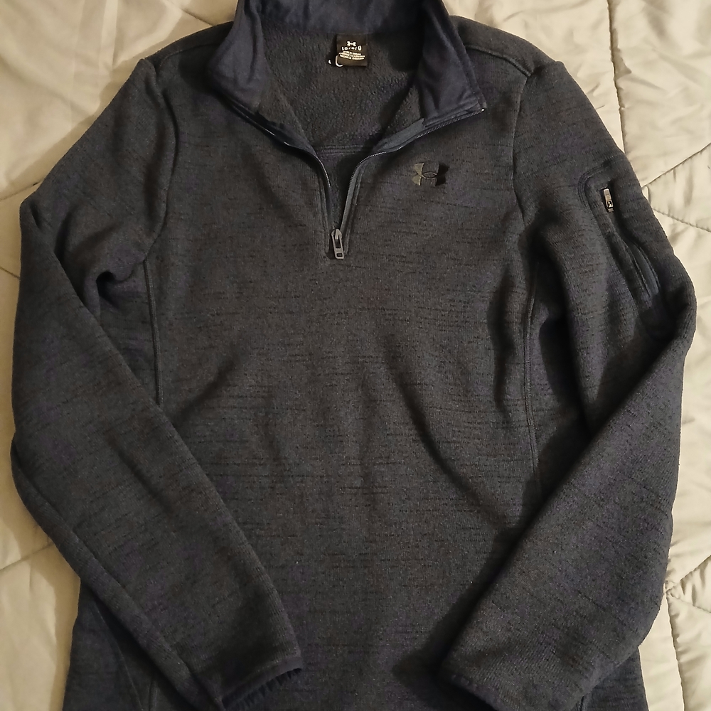 Under Armour Men's Blue Quarter-Zip Sweater
